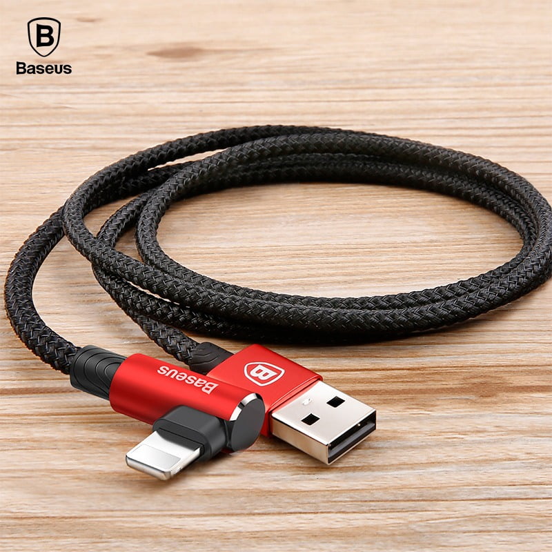 Angled Lightning Cable for iPhone Players -mac&egg-